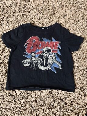 Bowie Graphic Toddler Tee - Black